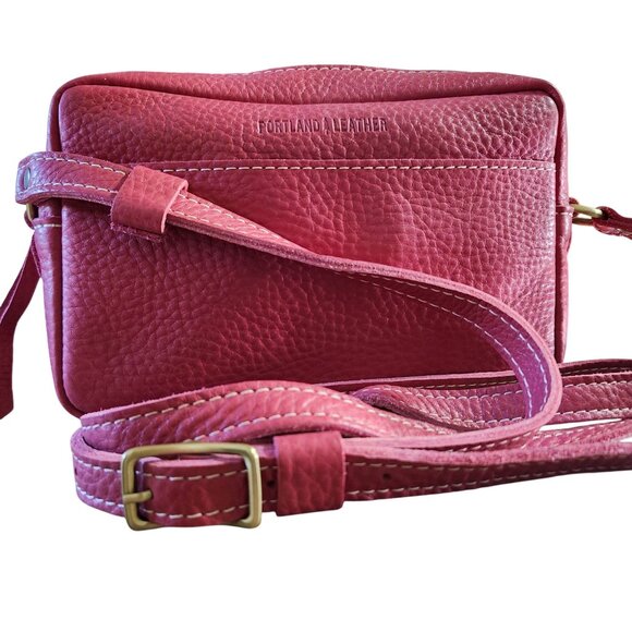 Portland Leather Handbags - Portland Leather Large Camera Bag Sugar Super Soft Slouchy Pebbled